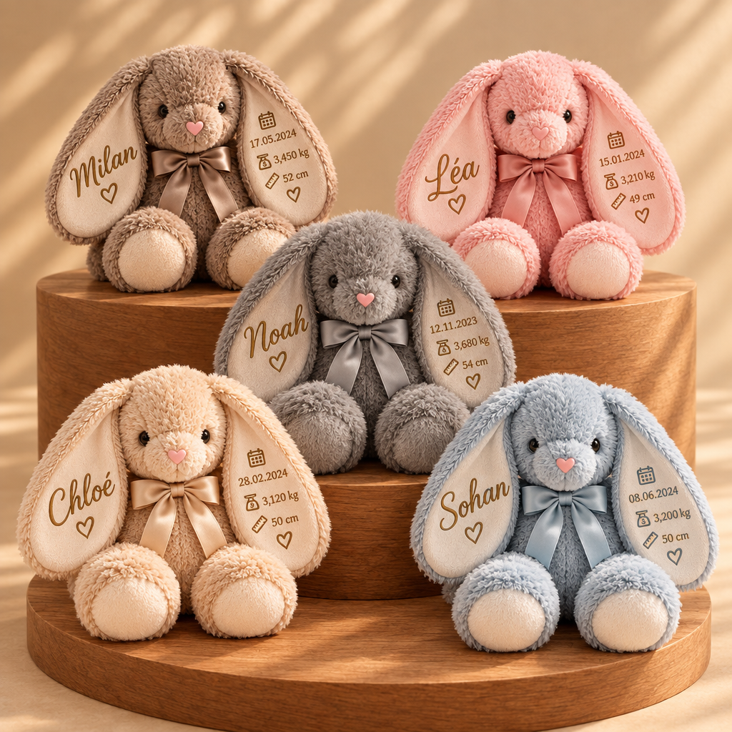 5 lapins sans fleurs