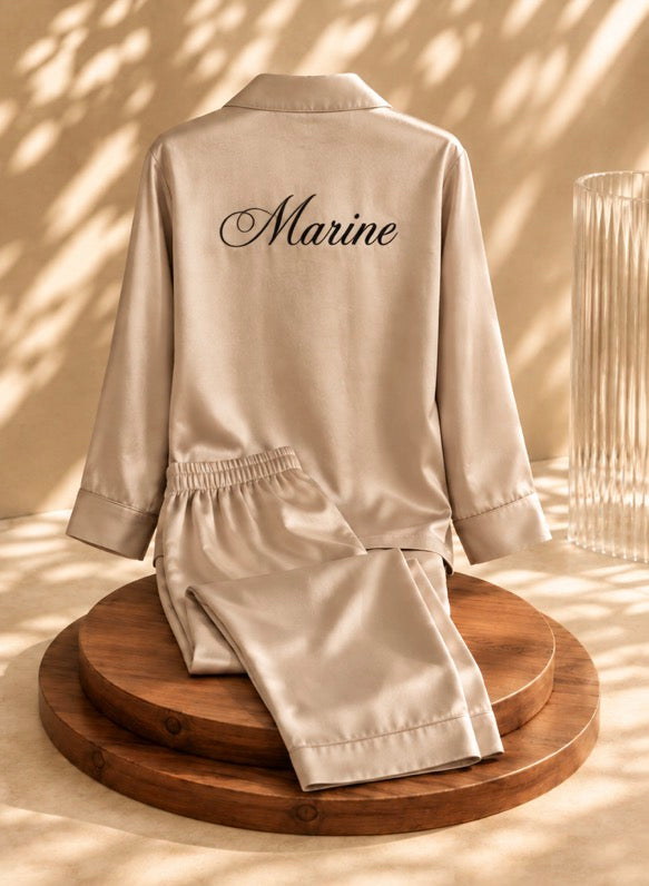 Pyjama Satin Personnalisé