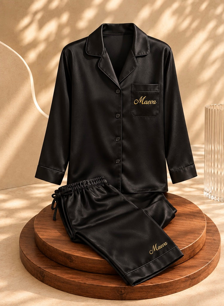 Pyjama Satin Personnalisé