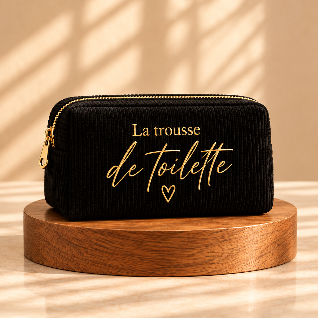 Trousse Personnalisée – Prénom, Initiale & Motif