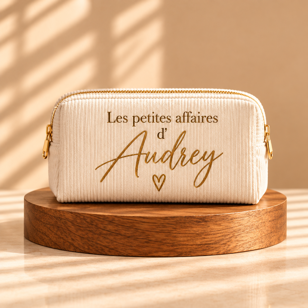 Trousse Personnalisée – Prénom, Initiale & Motif