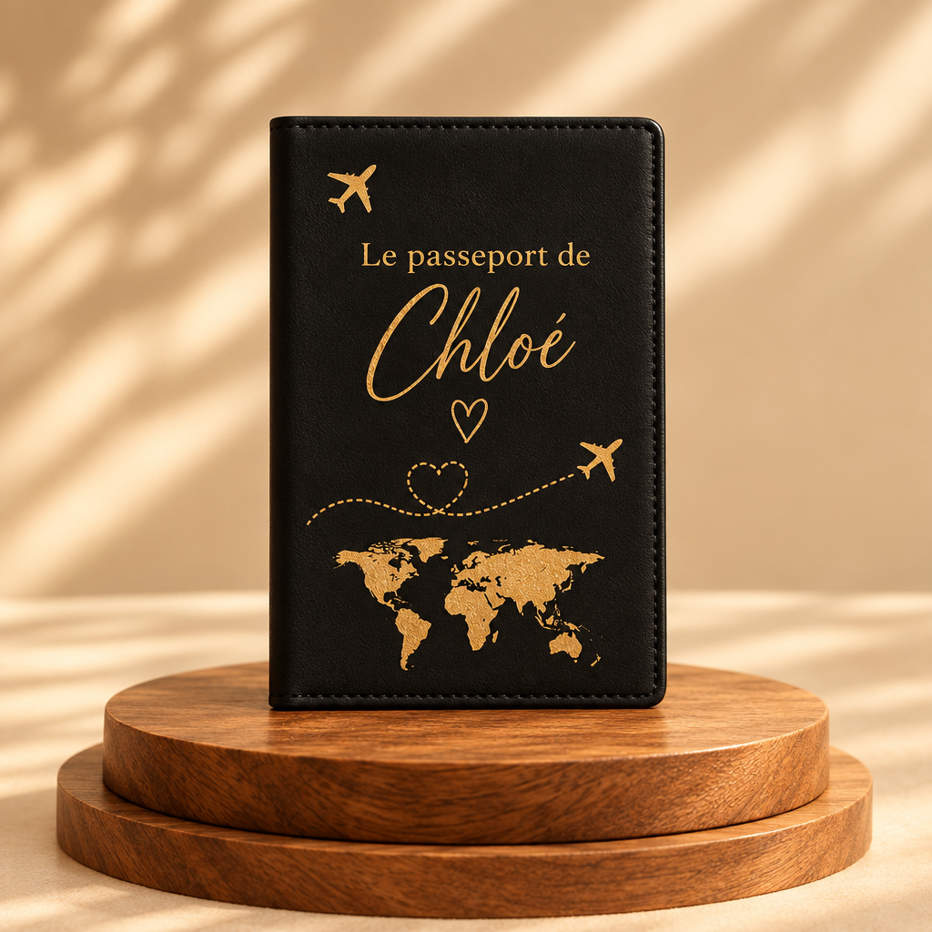 Protège-Passeport Personnalisé – Adulte & Enfant