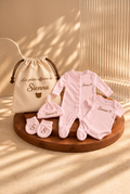 Ensemble Naissance Personnalisé – Trousseau Complet de Bébé
