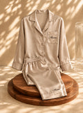 Pyjama satin personnalisé - EB CRÉATIONS 
