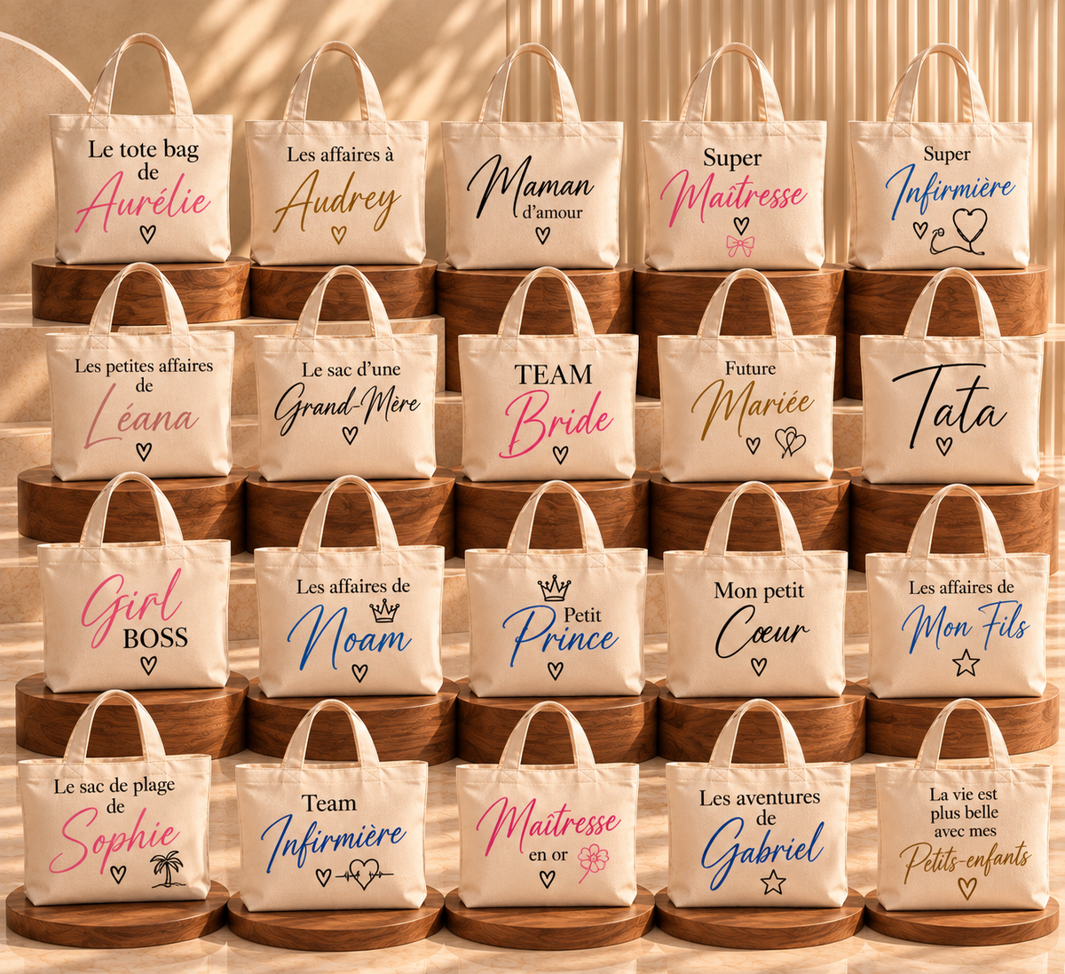 Tote bag personnalisé en coton - EB CRÉATIONS 
